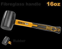 HRUH8216 ČEKIĆ GUMENI 450GR CRNI INGCO