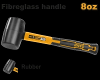 HRUH8208 ČEKIĆ GUMENI 220GR CRNI INGCO