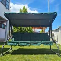 Ljuljaška četvorosed 2u1 zelena 232x120x164cm C1106Z