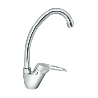 Jednoručna baterija za sudoperu sa 2 cevi - labud 8118-2 Minotti