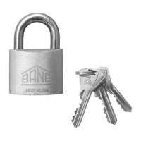 Katanac 32mm aluminijumski sa mesinganim valjkom Bane