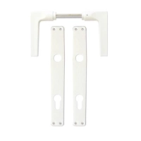 Kvaka sa štitom za cilindar PVC bela Bane