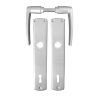 Kvaka sa štitom za ključ garnitura Mara Srebrna Bane