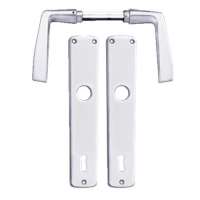 Kvaka sa štitom za ključ garnitura Modern Srebrna Bane