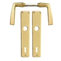 Kvaka sa štitom za ključ garnitura Modern Zlatna Bane