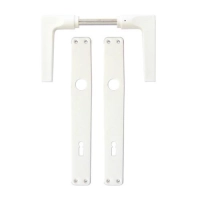 Kvaka sa štitom za ključ PVC bela Bane