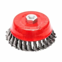 Mašinska čelična četka, upletena lončasta ø125mm za brusilicu BEOROL