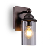 Zidni fenjer  1*E27 CRNI