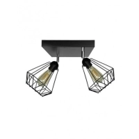 RUSTIK 140 PLAFONSKA SVETILJKA 2XE27 CRNA