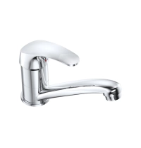 AQUASAN Uno baterija za sudoperu kratki izliv protočna 300809-16