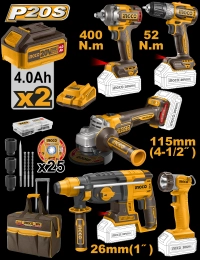 CKLI2058 SET AKU ALATA 5/1 SUPER INGCO